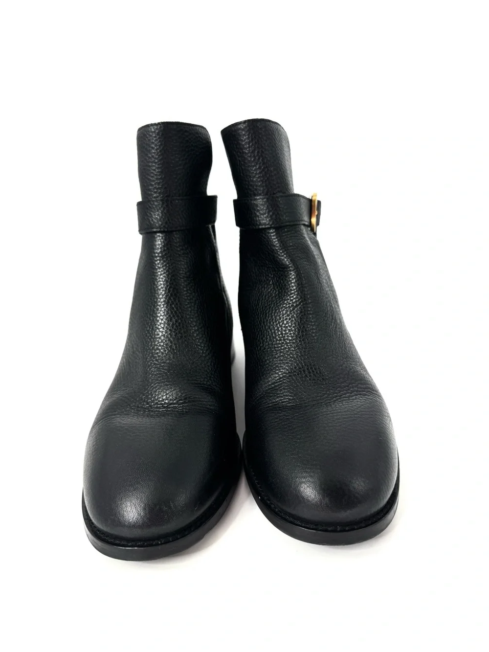 Tory Burch Brooke Bootie Black Tumbled Leather 9.5